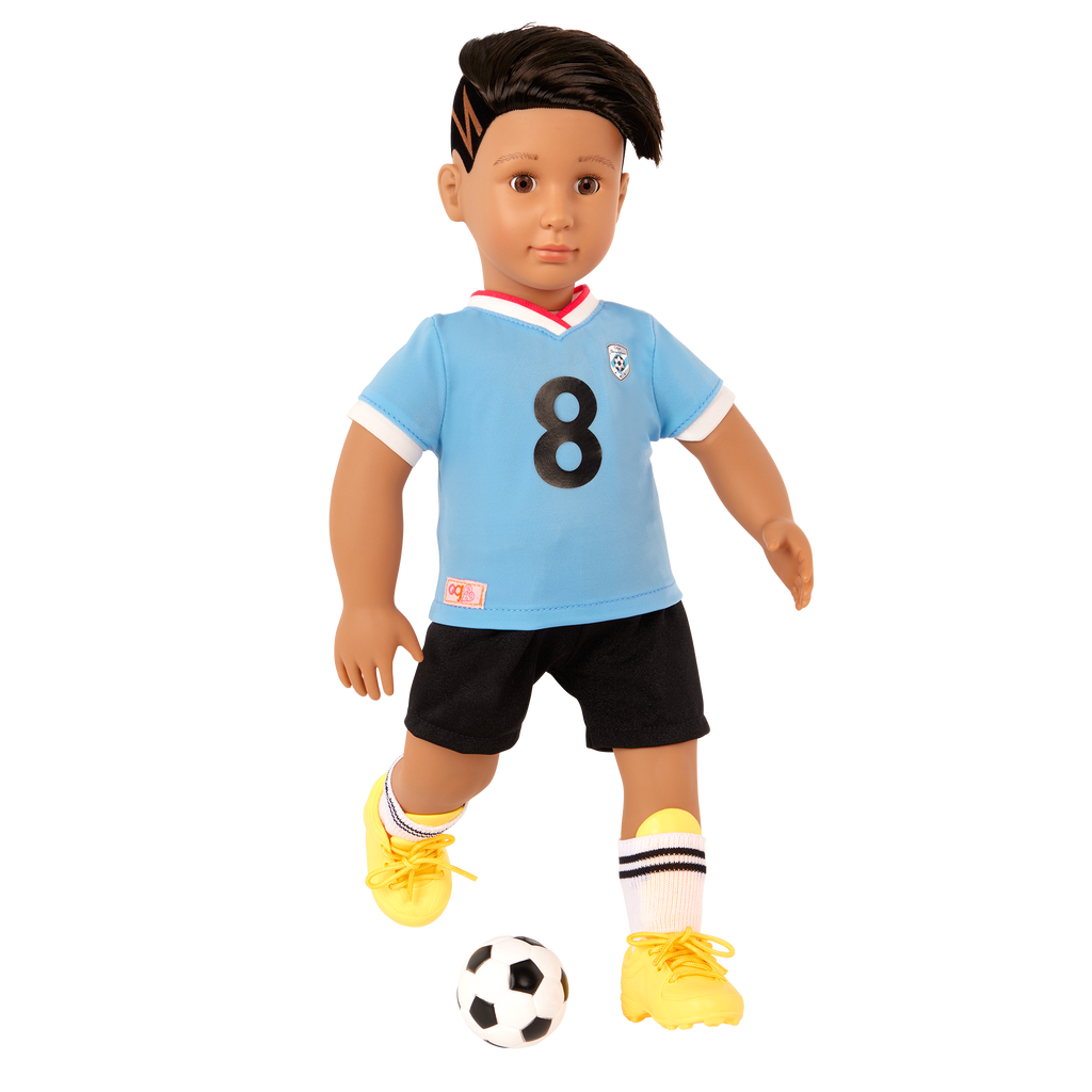 Our Generation Posable 18-inch Soccer Doll Mateo