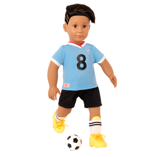 Our Generation Posable 18-inch Soccer Doll Mateo