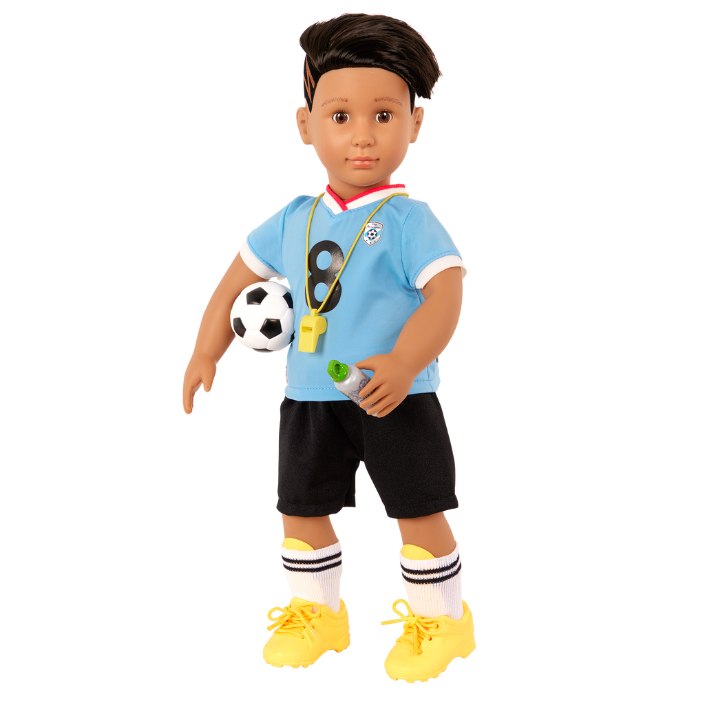 Our Generation Posable 18-inch Soccer Doll Mateo