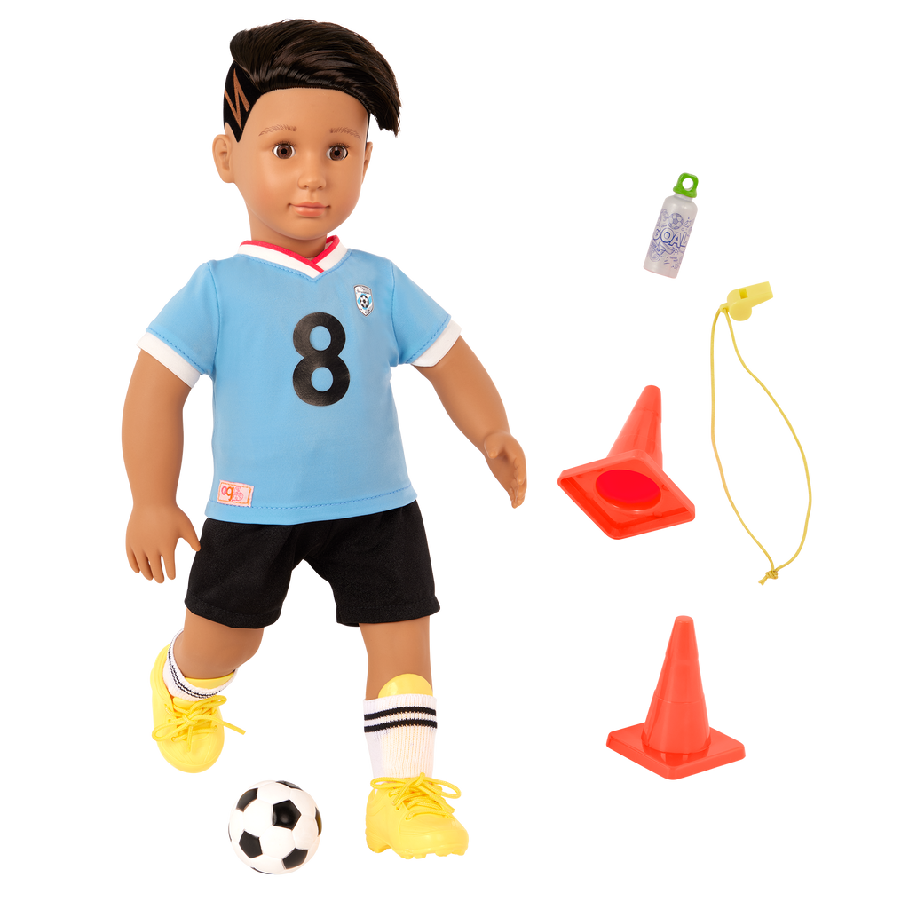 Our Generation Posable 18-inch Soccer Doll Mateo