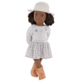 Our Generation 18" Doll Victoria in Cowgirl Outfit including sweater, skirt, boots and hat