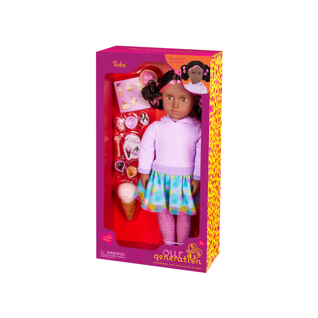 Our Generation 18-inch Doll Ada and accessories