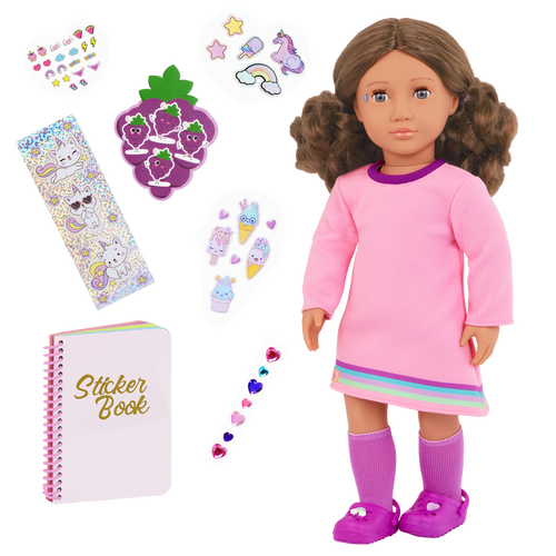 Our Generation 18-inch Doll Finley & Stickers