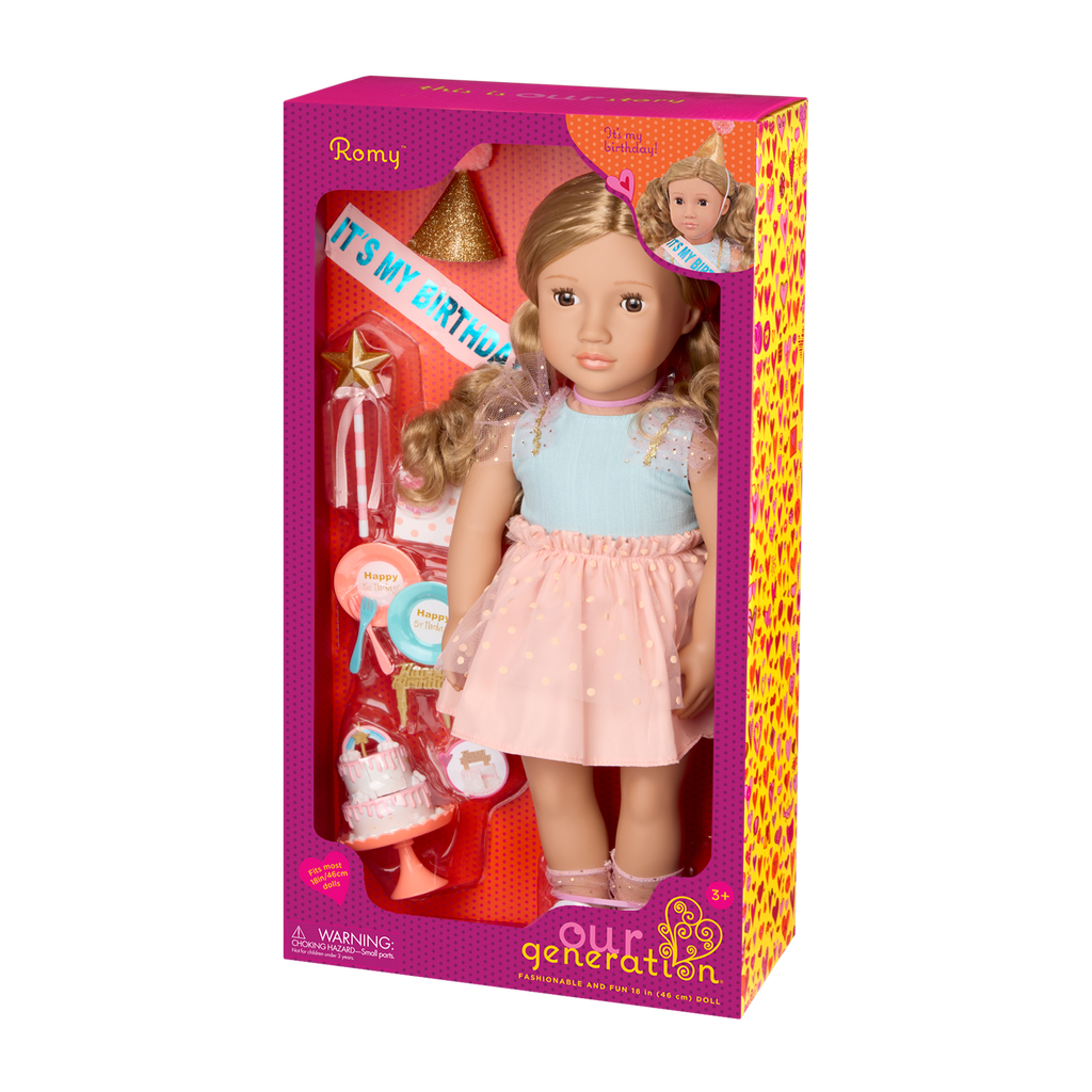 Our Generation 18-inch Birthday Doll Romy