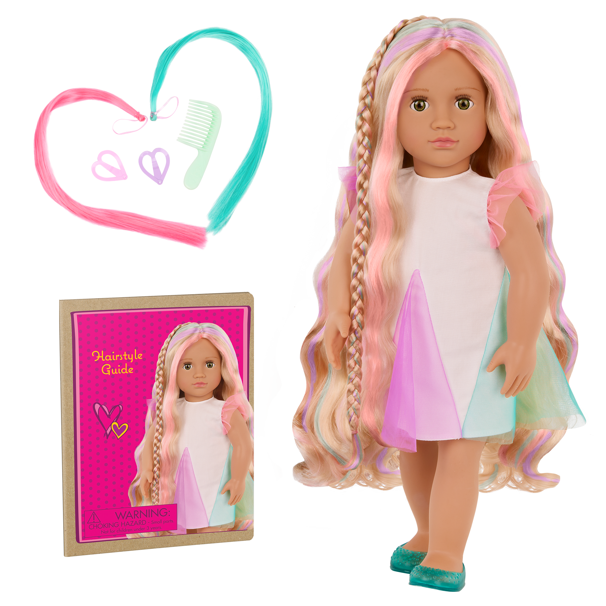 Our Generation 18" Hair Grow Doll Tessie & Accessories