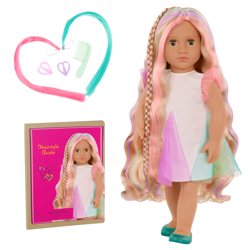 Our Generation 18" Hair Grow Doll Tessie & Accessories