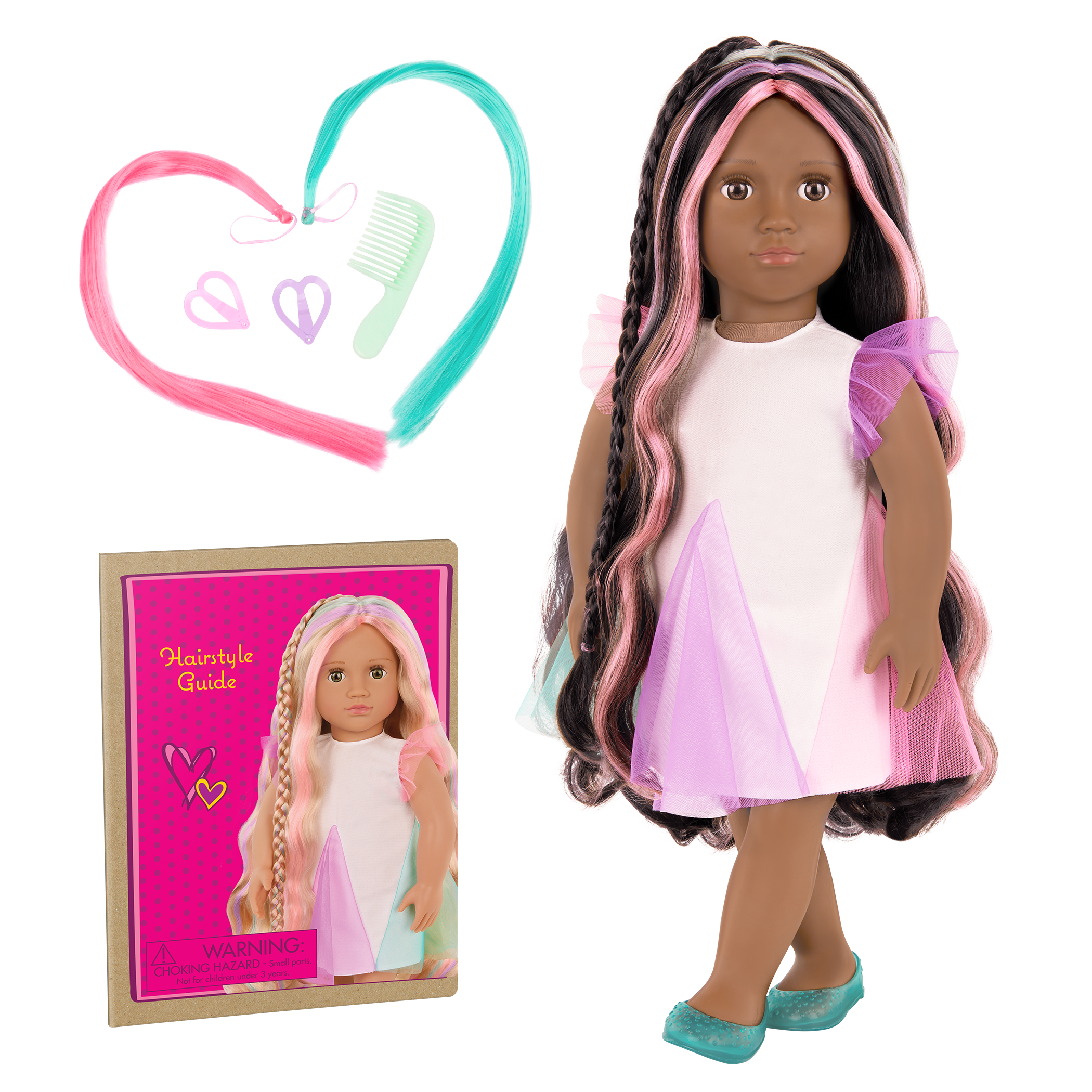 Our Generation 18" Hair Grow Doll Tasha & Accessories