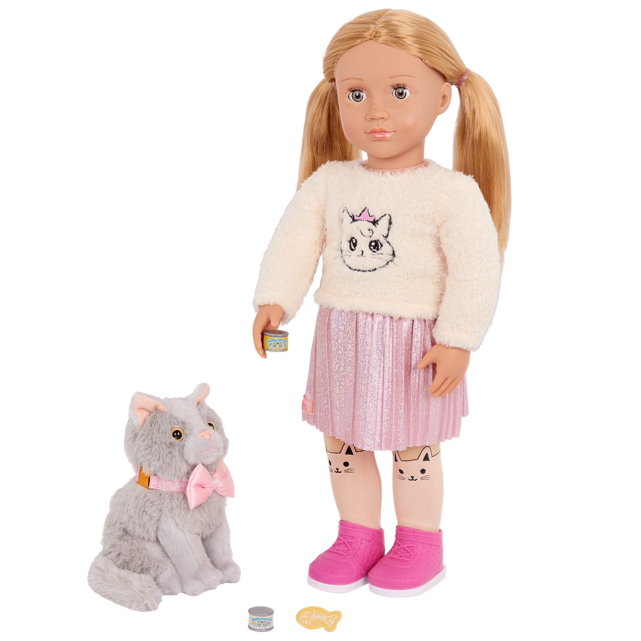 Our Generation Doll Sheela & Pet Cat Set