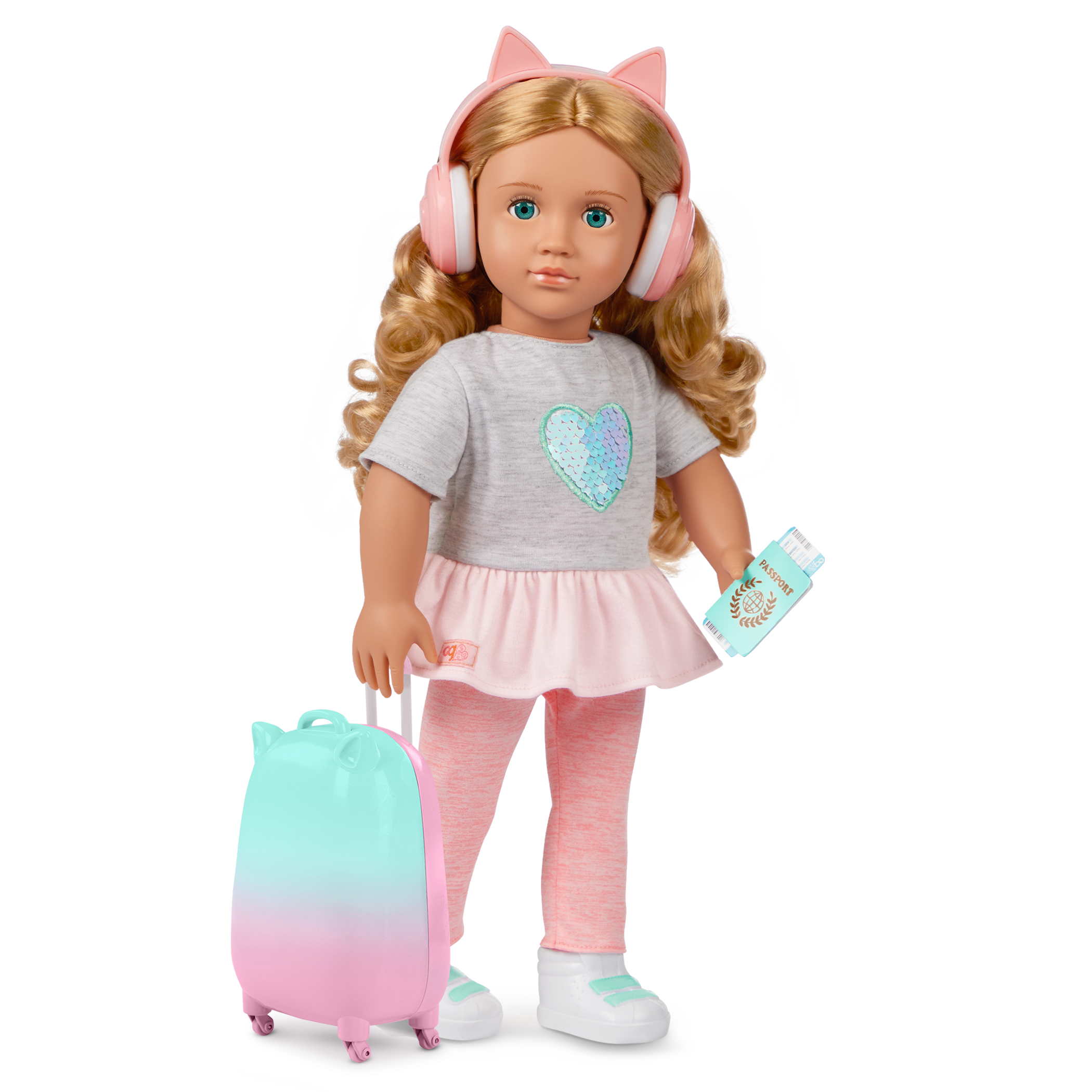 Our Generation 18-inch Doll Linzi & Travel Accessories