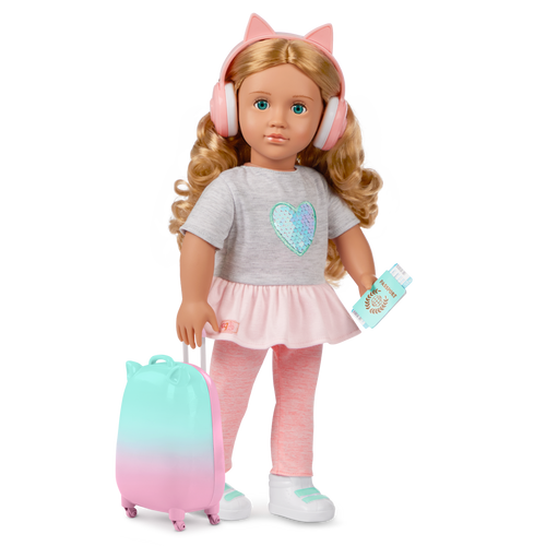 Our Generation 18-inch Doll Linzi & Travel Accessories