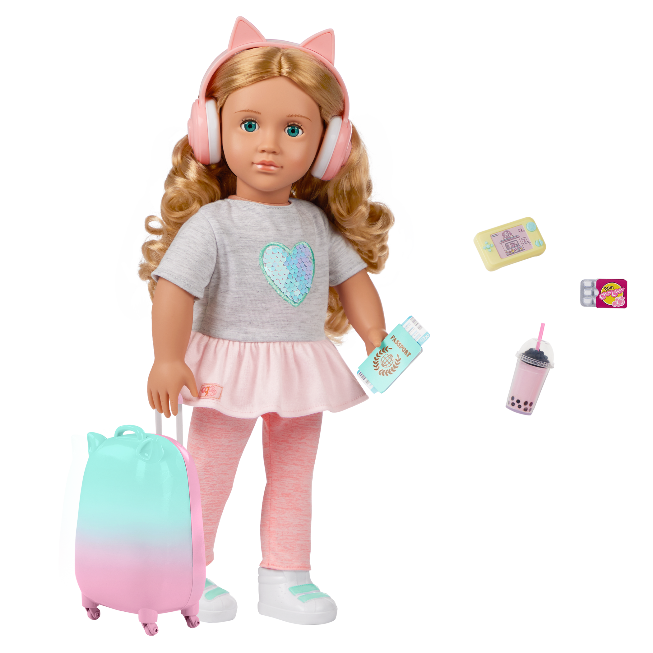 Our Generation 18-inch Doll Linzi & Travel Accessories