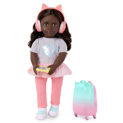 Our Generation 18-inch Doll Kezia & Travel Accessories