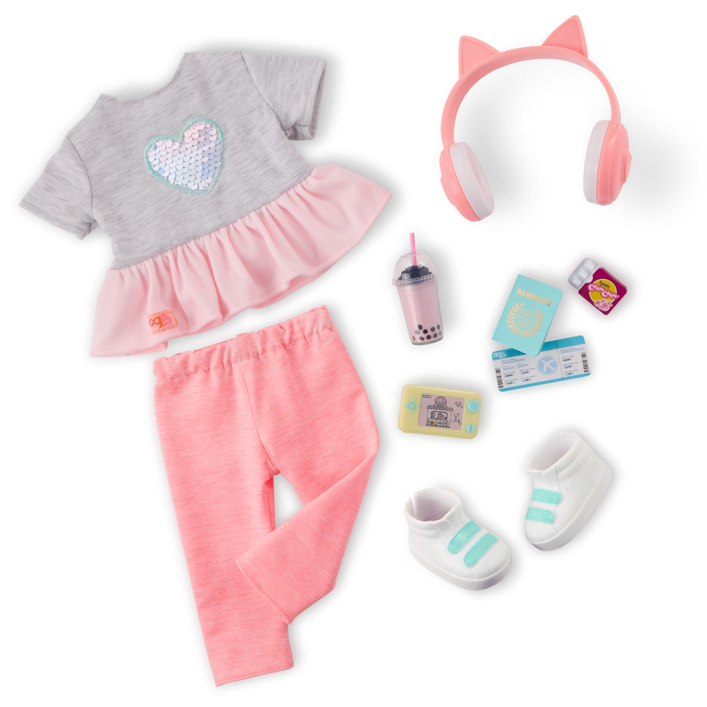 Our Generation 18-inch Doll Kezia & Travel Accessories