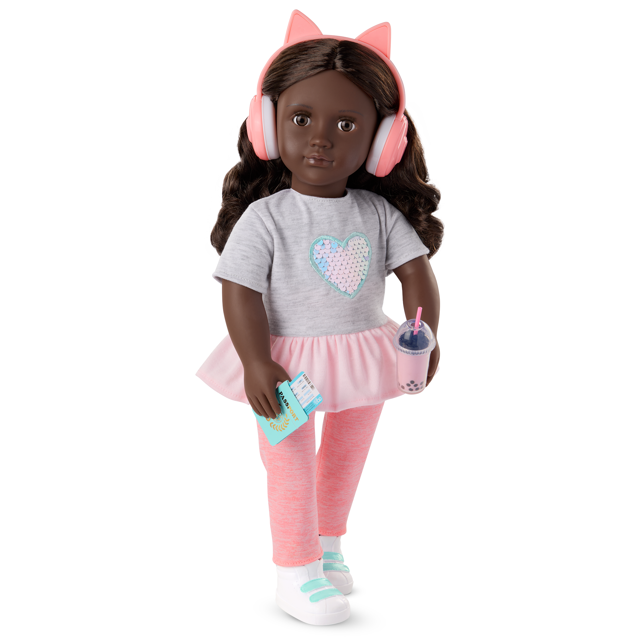 Our Generation 18-inch Doll Kezia & Travel Accessories