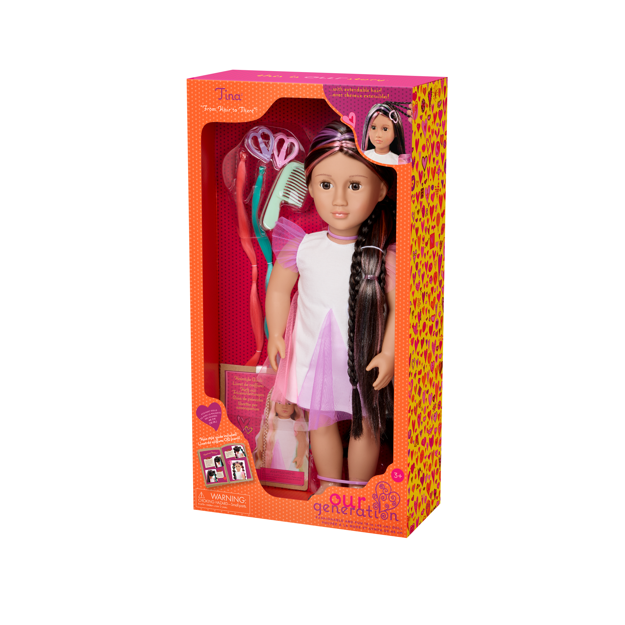 Our Generation 18-inch Rainbow Hair Grow Doll Tina