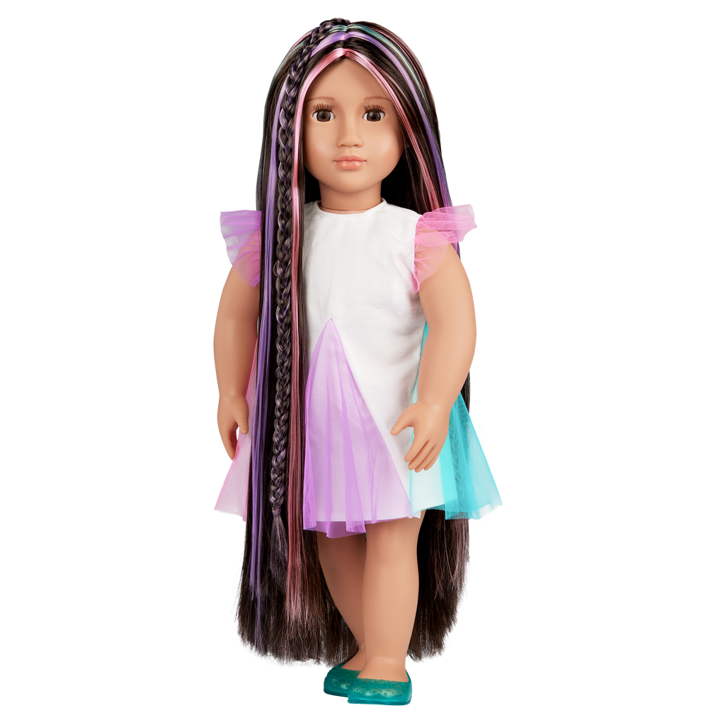 Our Generation 18-inch Rainbow Hair Grow Doll Tina
