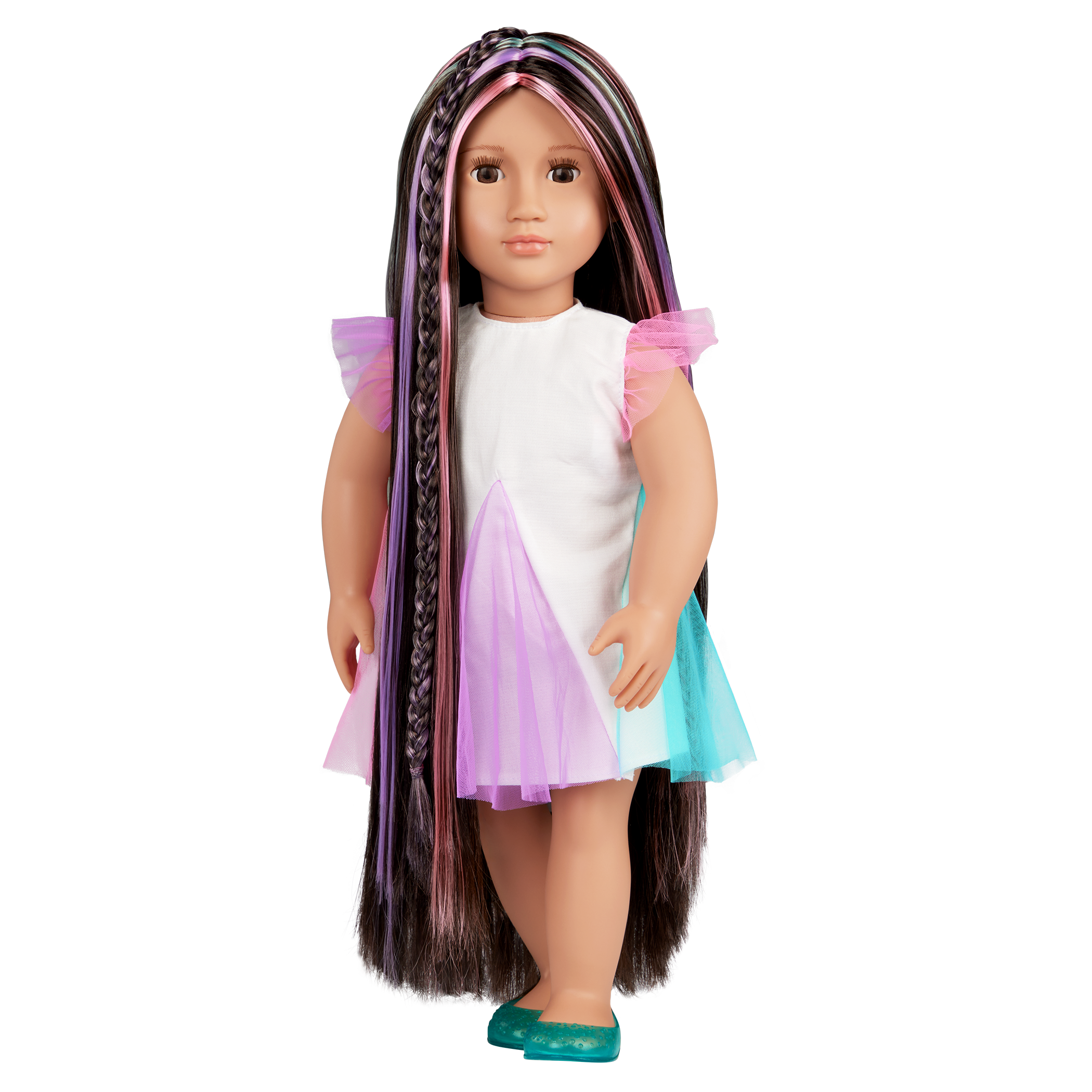 Our Generation 18-inch Rainbow Hair Grow Doll Tina