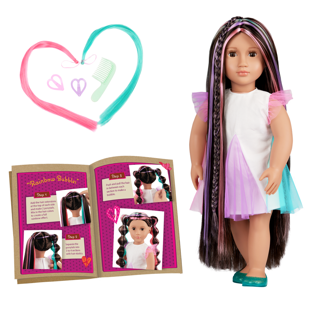 Our Generation 18-inch Rainbow Hair Grow Doll Tina