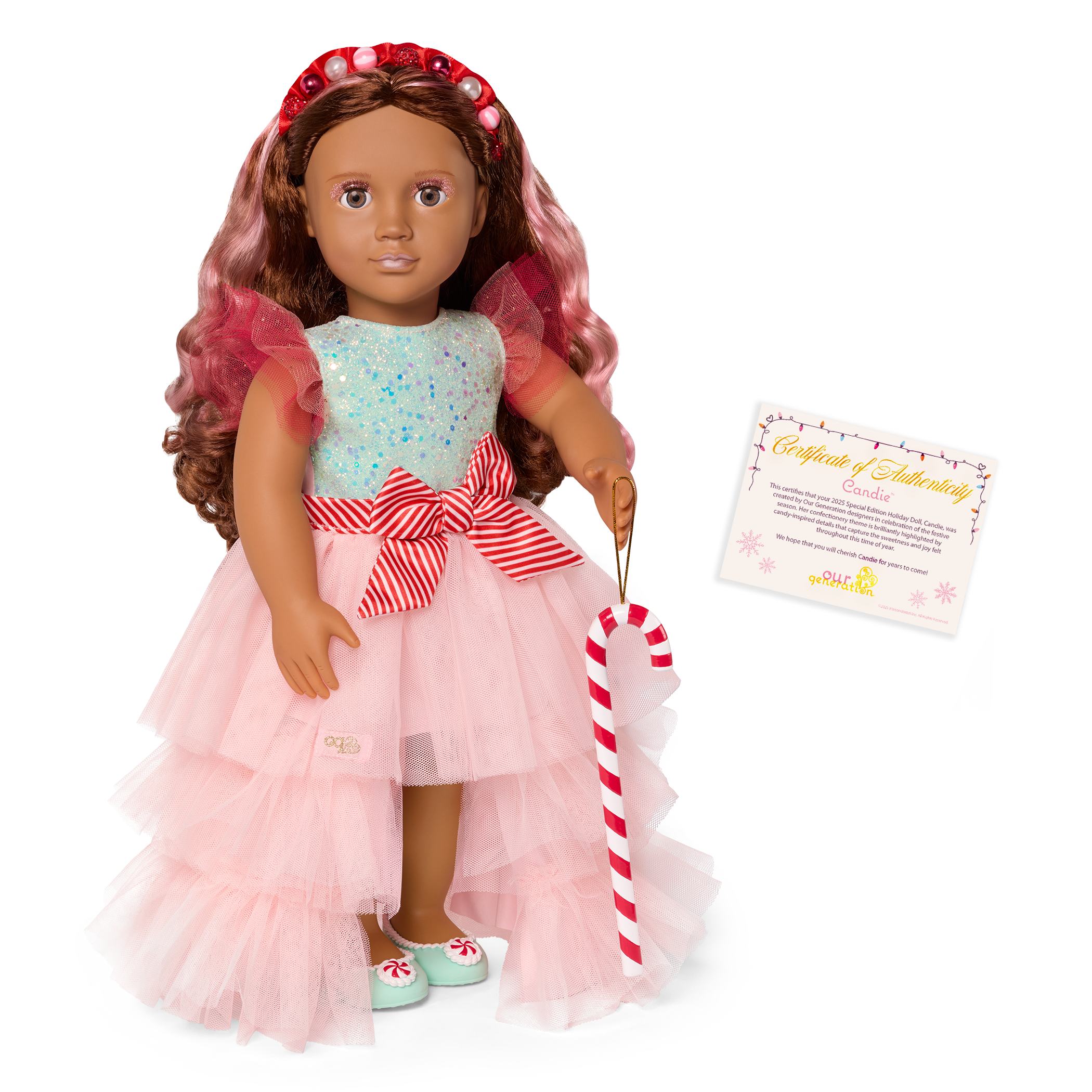 Our Generation 18-inch Holiday Doll Candie