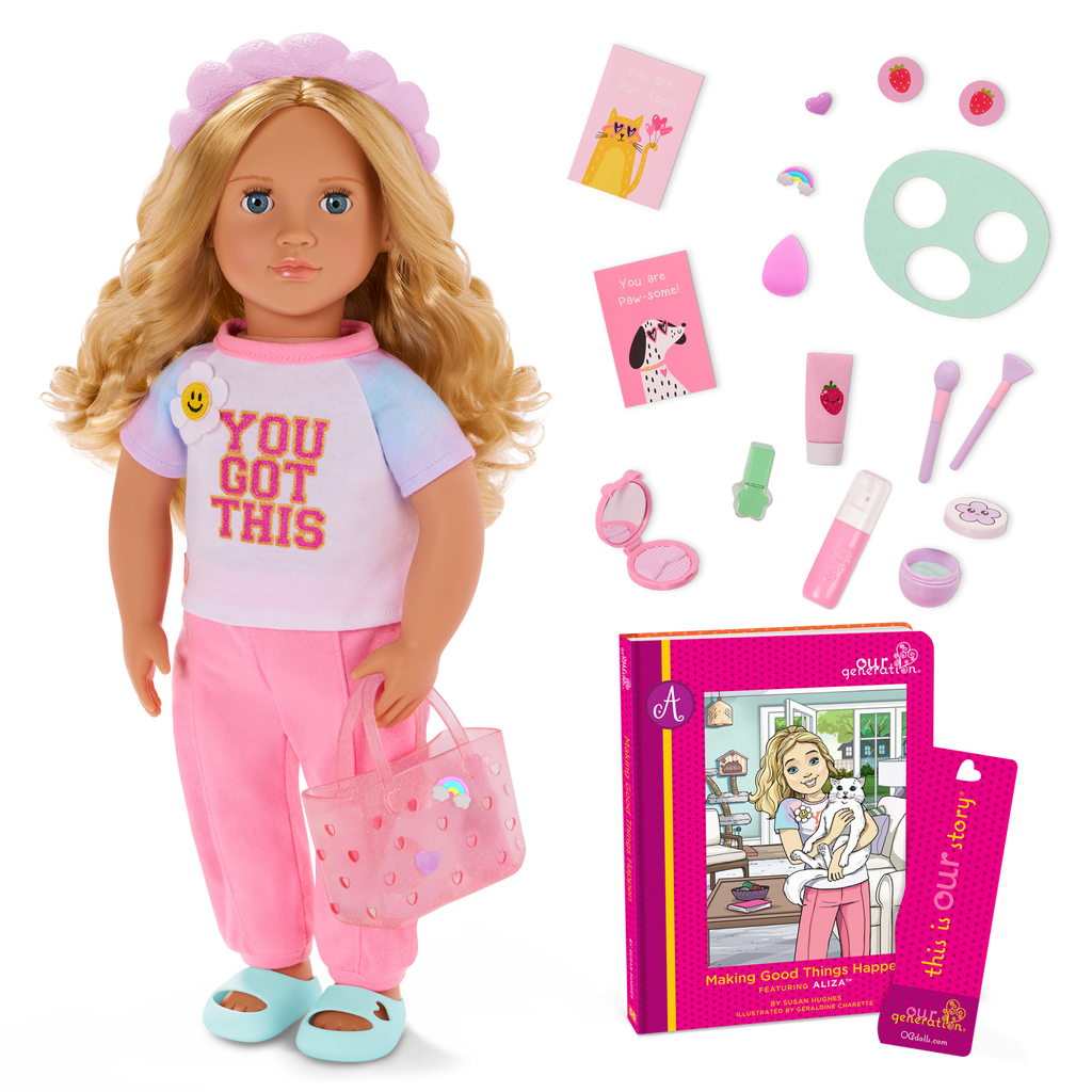 Our Generation 18-inch Doll Aliza & Storybook Set