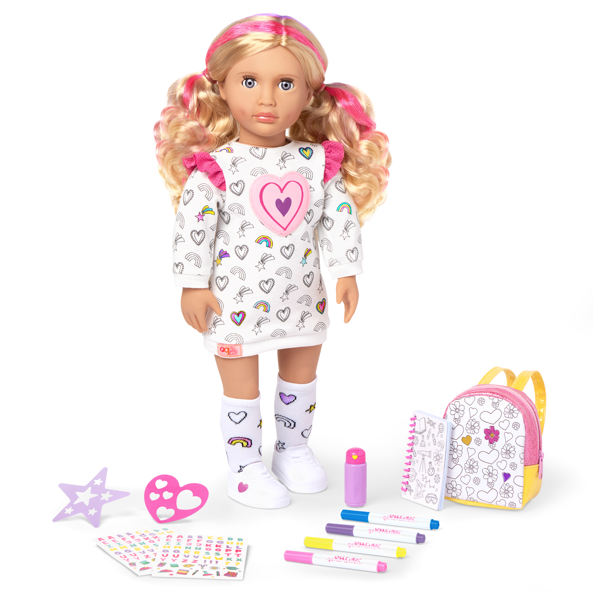 Our Generation 18-inch Doll Aya Color Me Fabulous