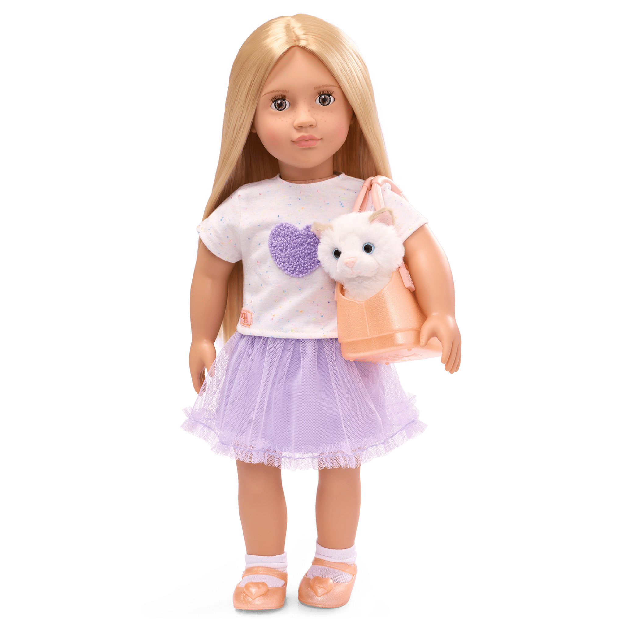 Our Generation 18-inch Doll Beatrice & Pet Kitty Bitsy