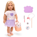 Our Generation 18-inch Doll Beatrice & Pet Kitty Bitsy