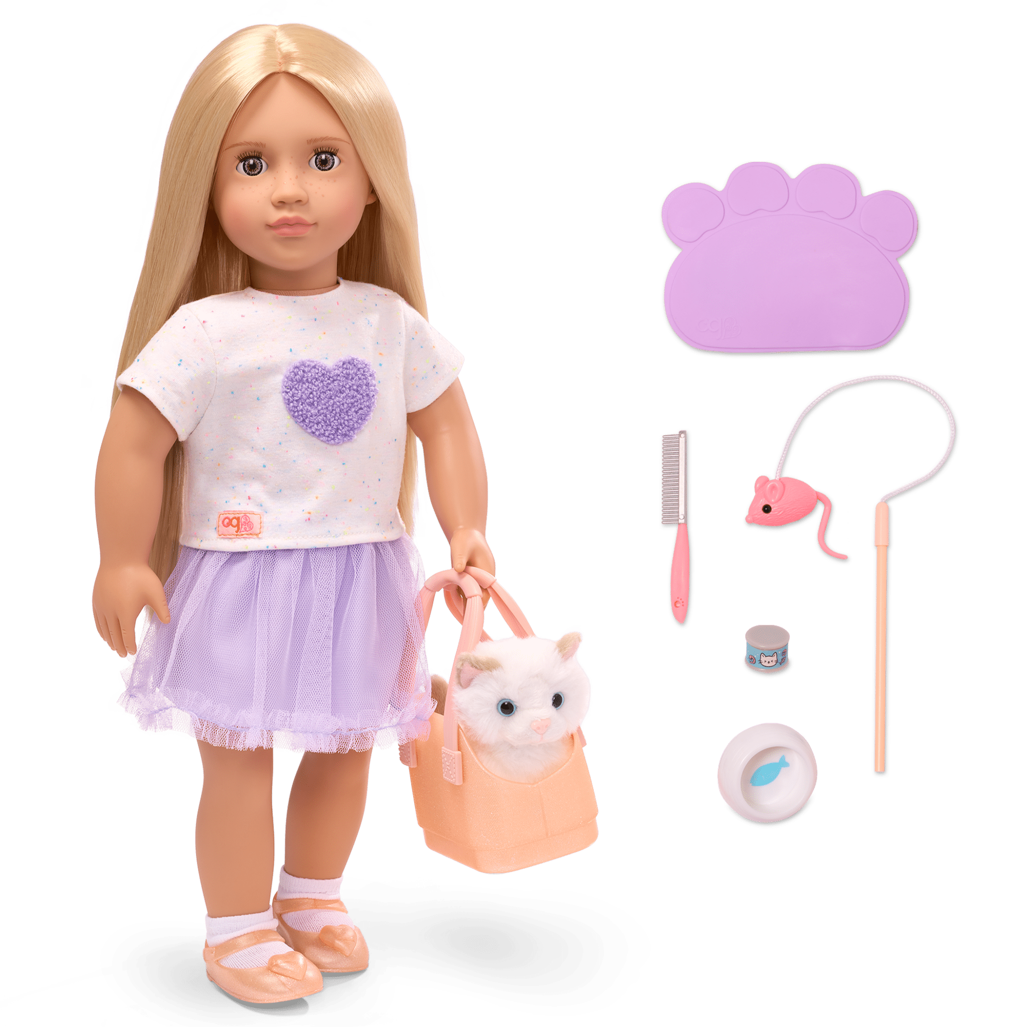 Our Generation 18-inch Doll Beatrice & Pet Kitty Bitsy