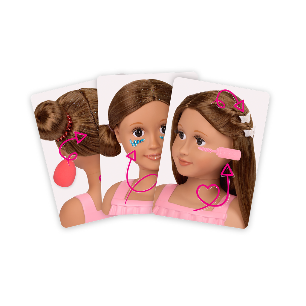 Our Generation Fab & Fun Styling Doll Head Talia