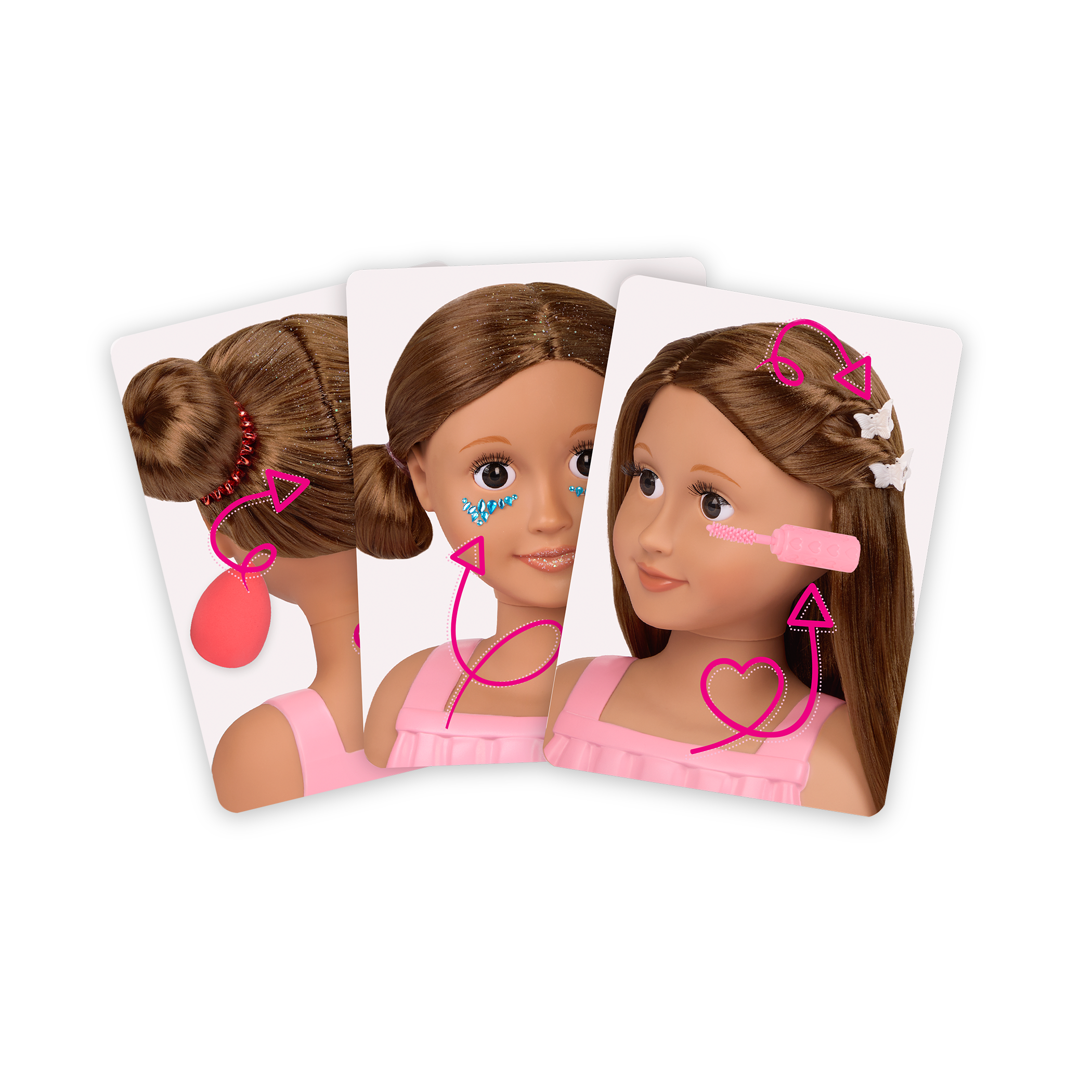 Our Generation Fab & Fun Styling Doll Head Talia