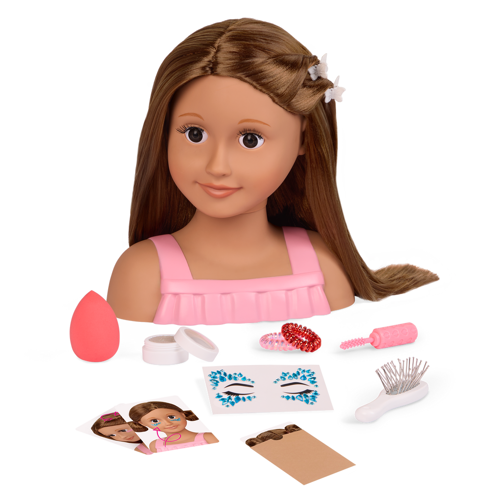 Our Generation Fab & Fun Styling Doll Head Talia