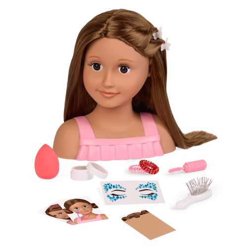 Our Generation Fab & Fun Styling Doll Head Talia