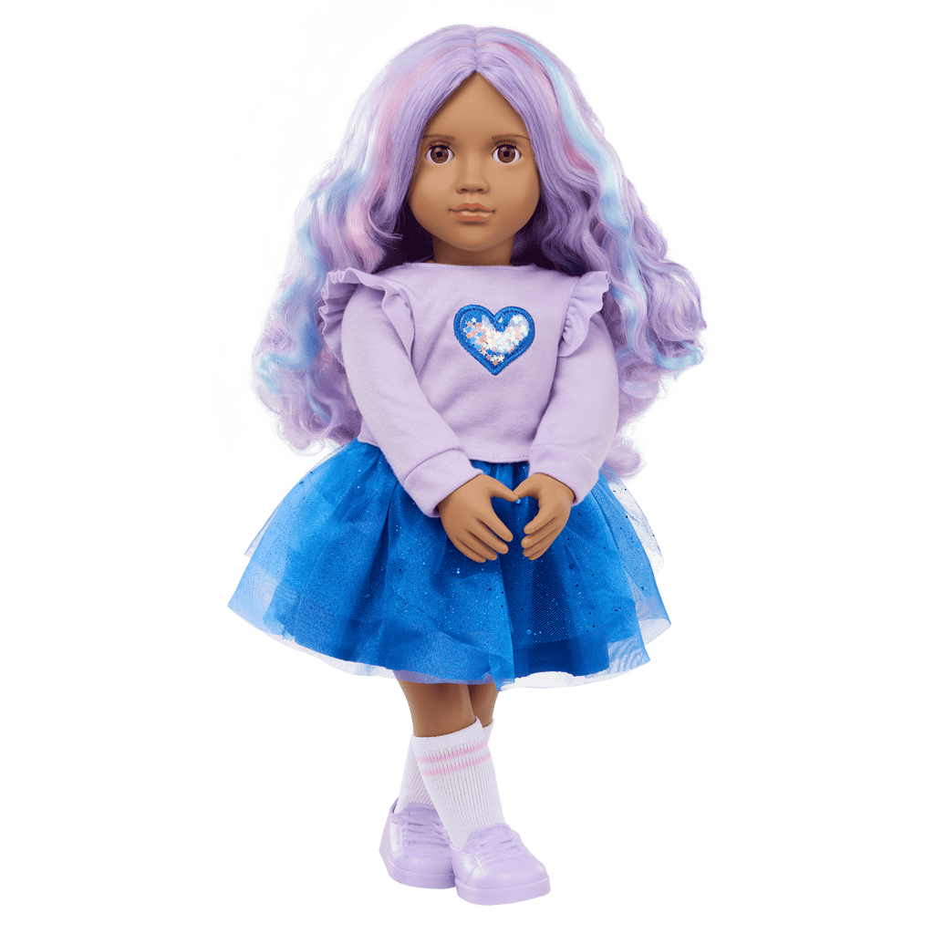 Our Generation 18-inch Doll Violeta Purple Hair