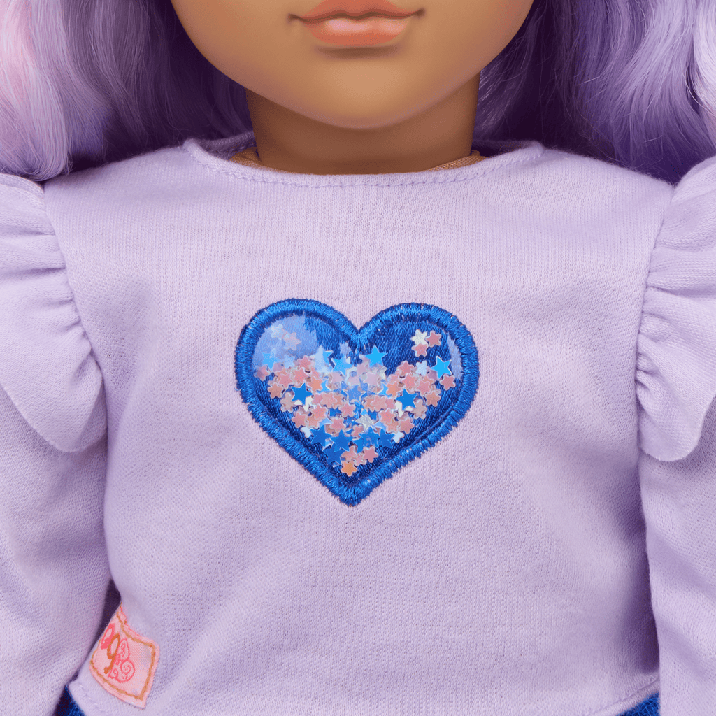Our Generation 18-inch Doll Violeta Purple Hair