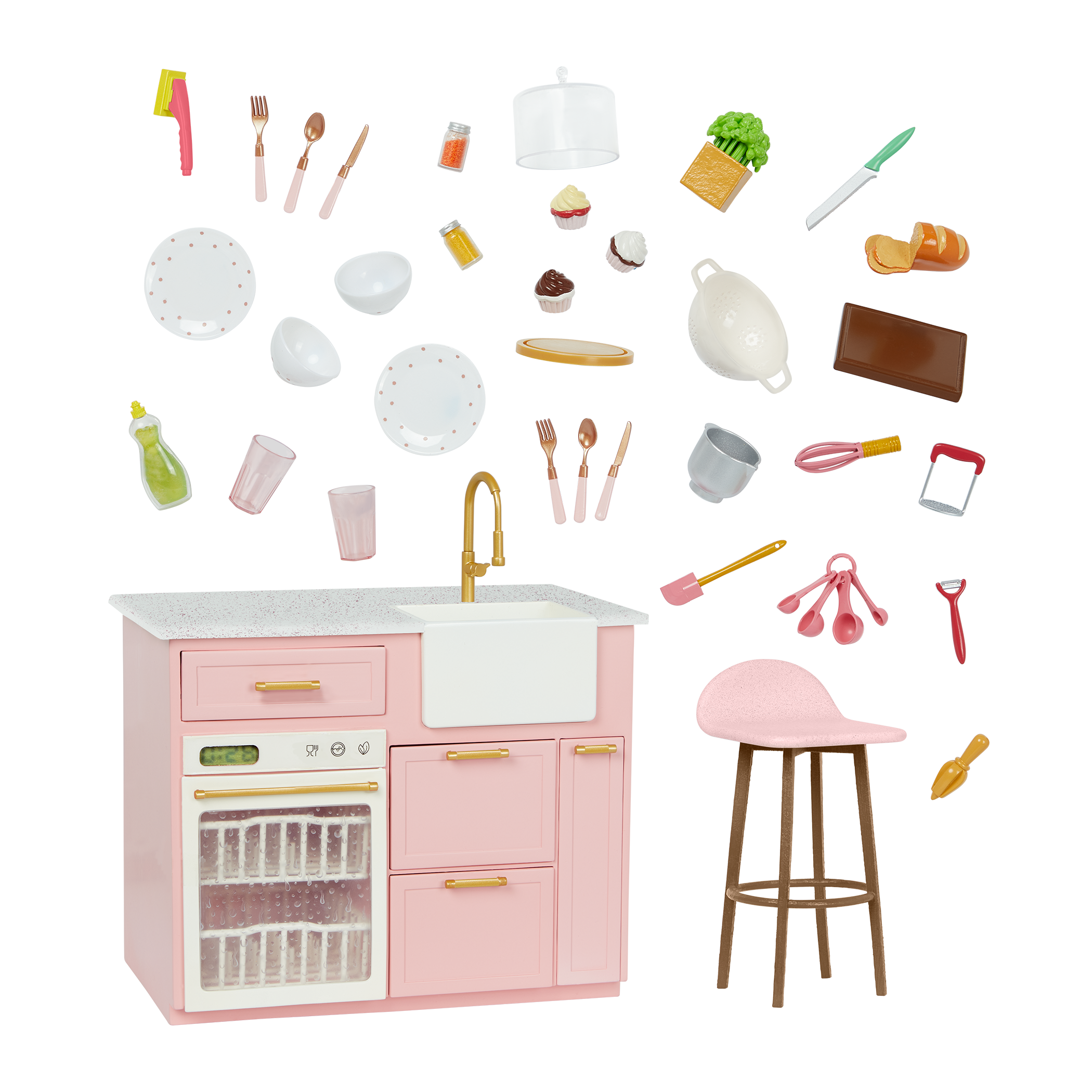 Our Generation Cooking Island Kitchen Playset for 18-inch Dolls