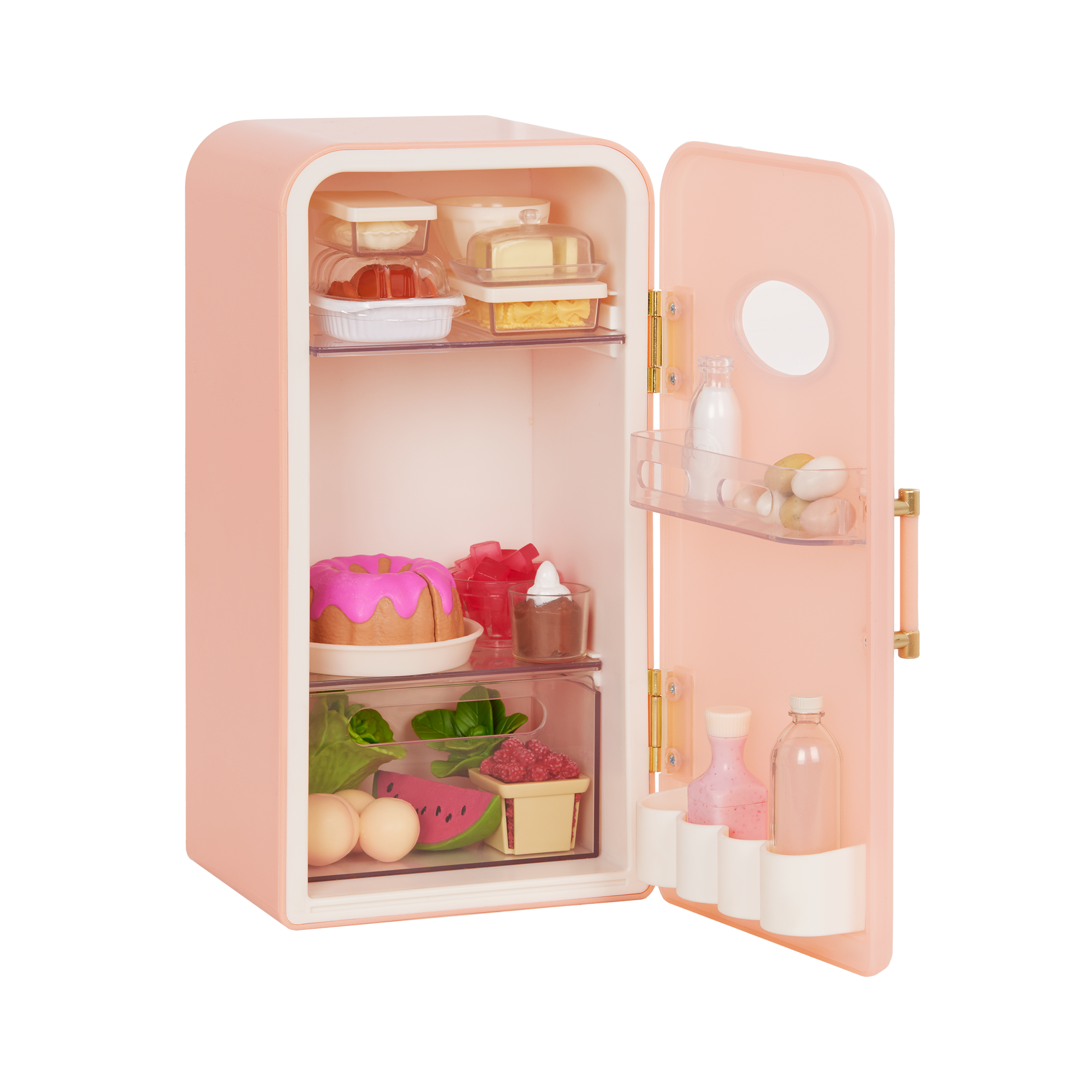 Our Generation Perfectly Fresh Mini Fridge Set for 18-inch Dolls