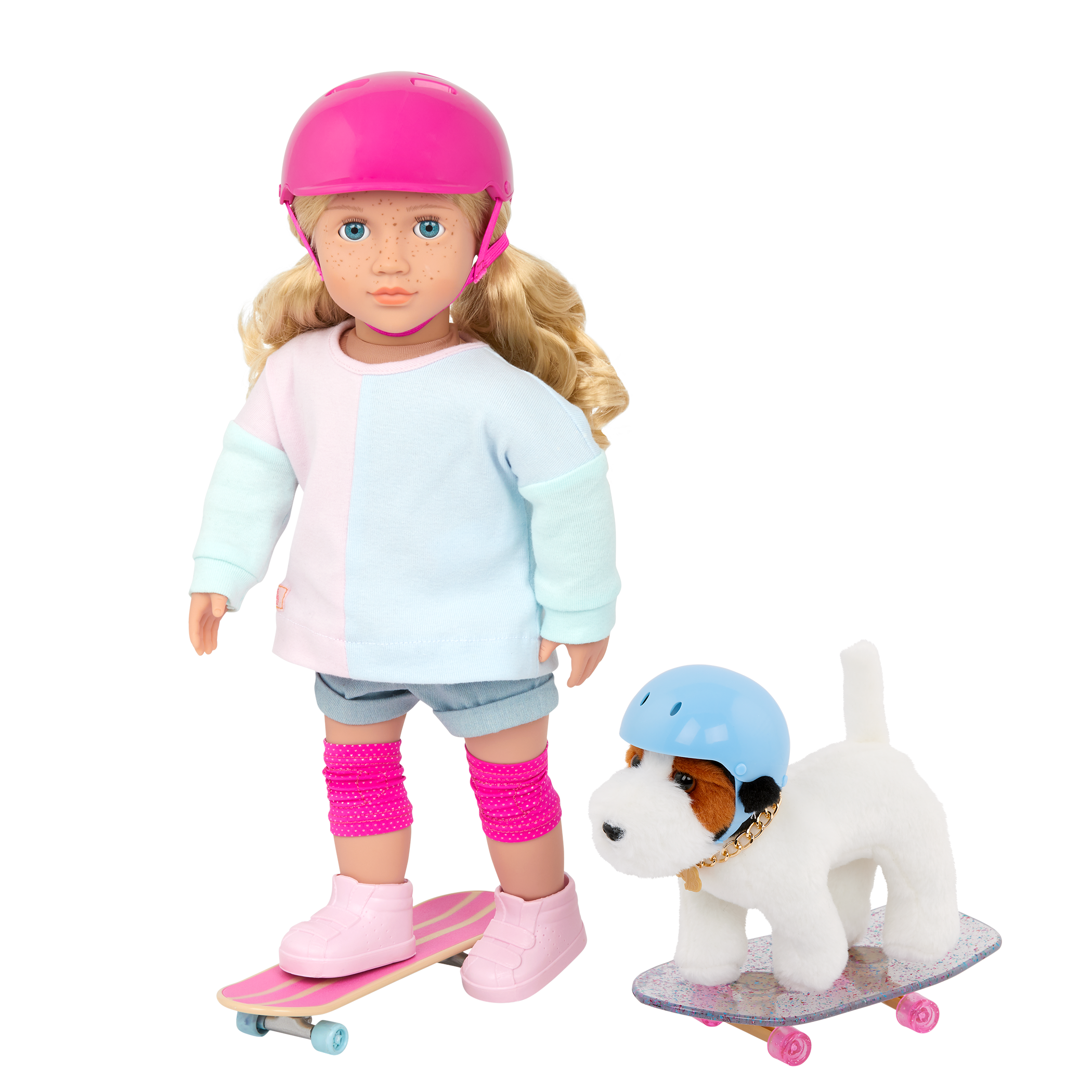 Our Generation Pro Skater Pup Posable Parson Russell Terrier