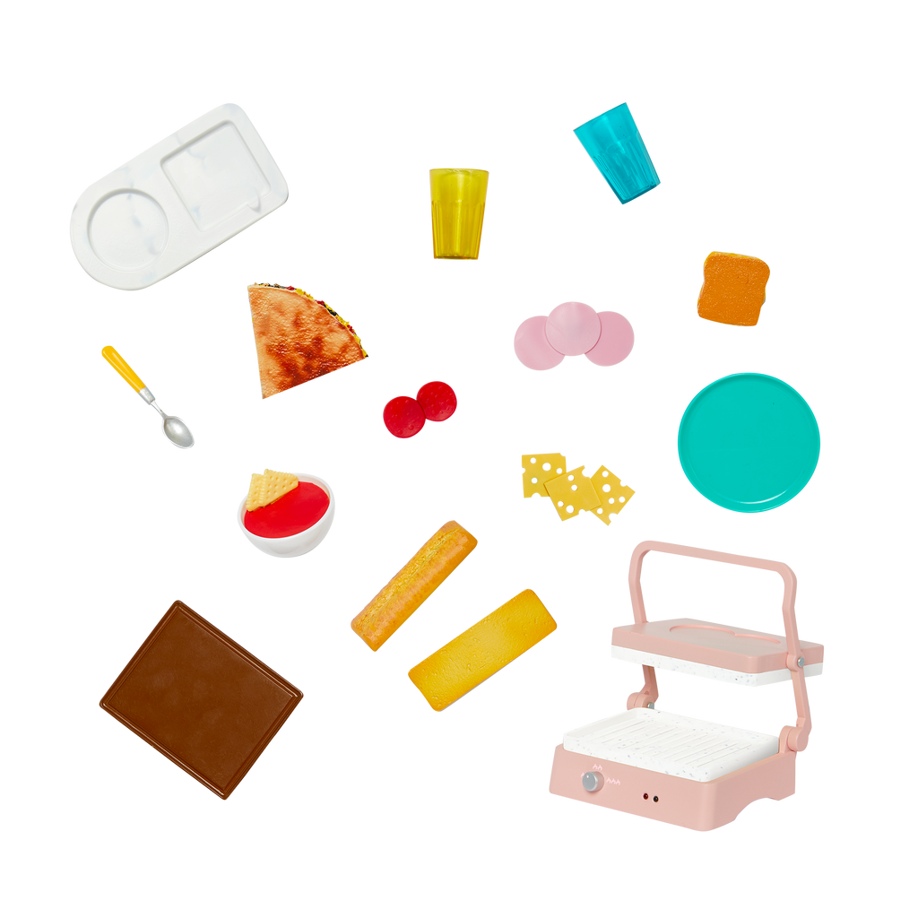 Our Generation Panini Presto Sandwich Maker Set for 18-inch Dolls