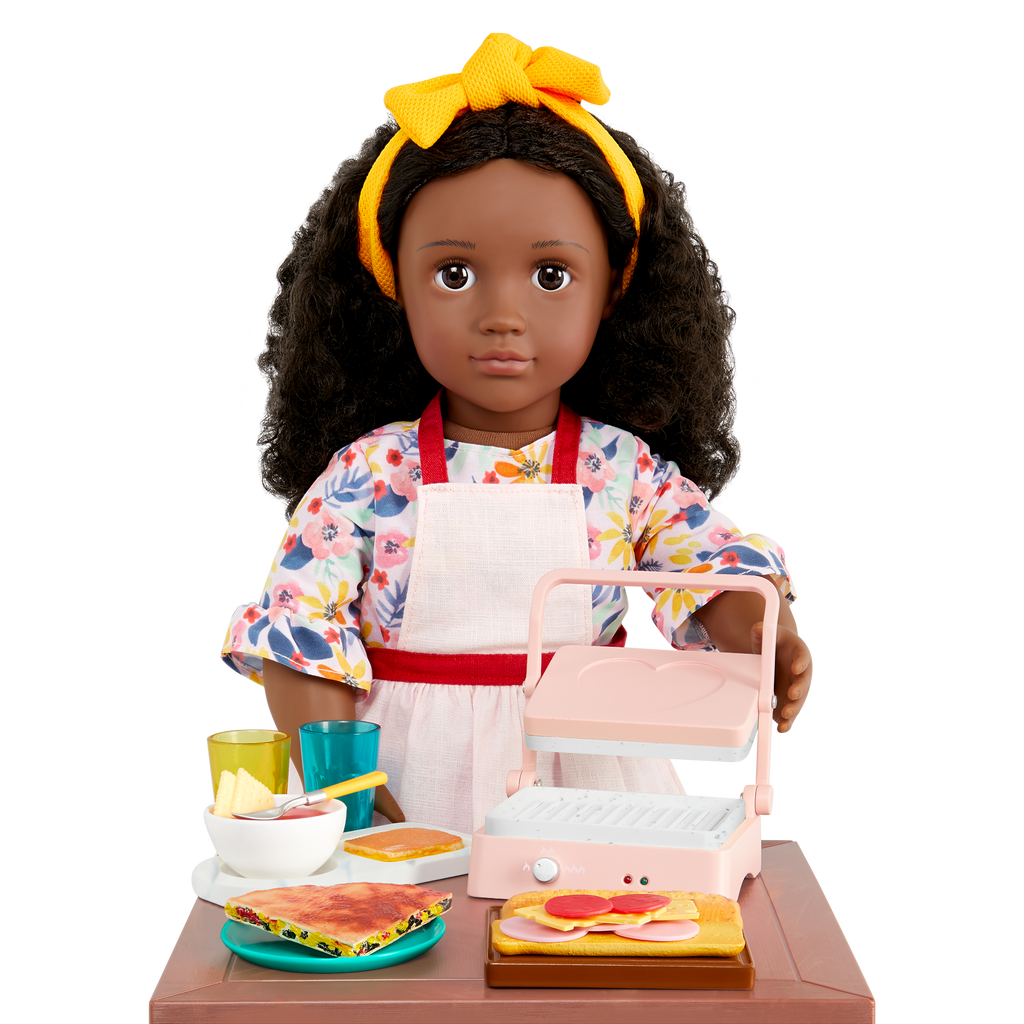 Our Generation Panini Presto Sandwich Maker Set for 18-inch Dolls