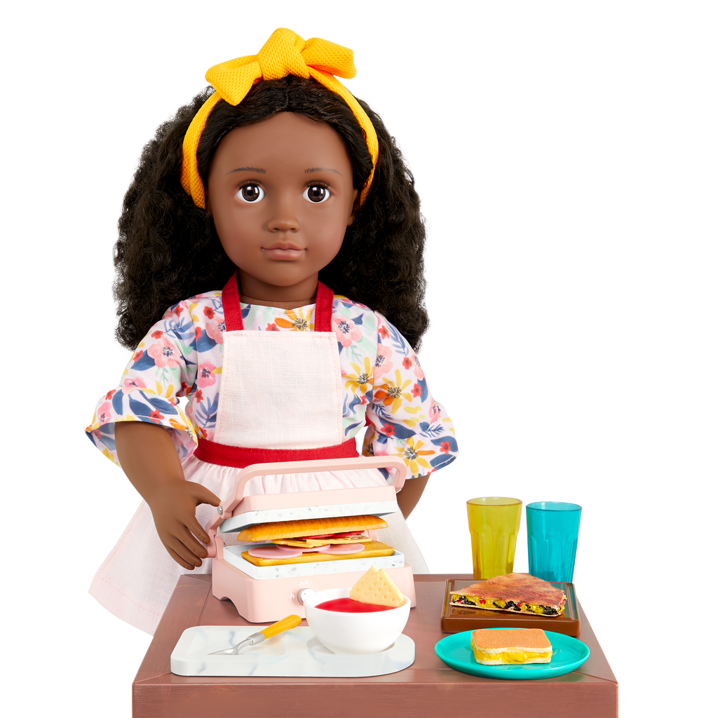 Our Generation Panini Presto Sandwich Maker Set for 18-inch Dolls
