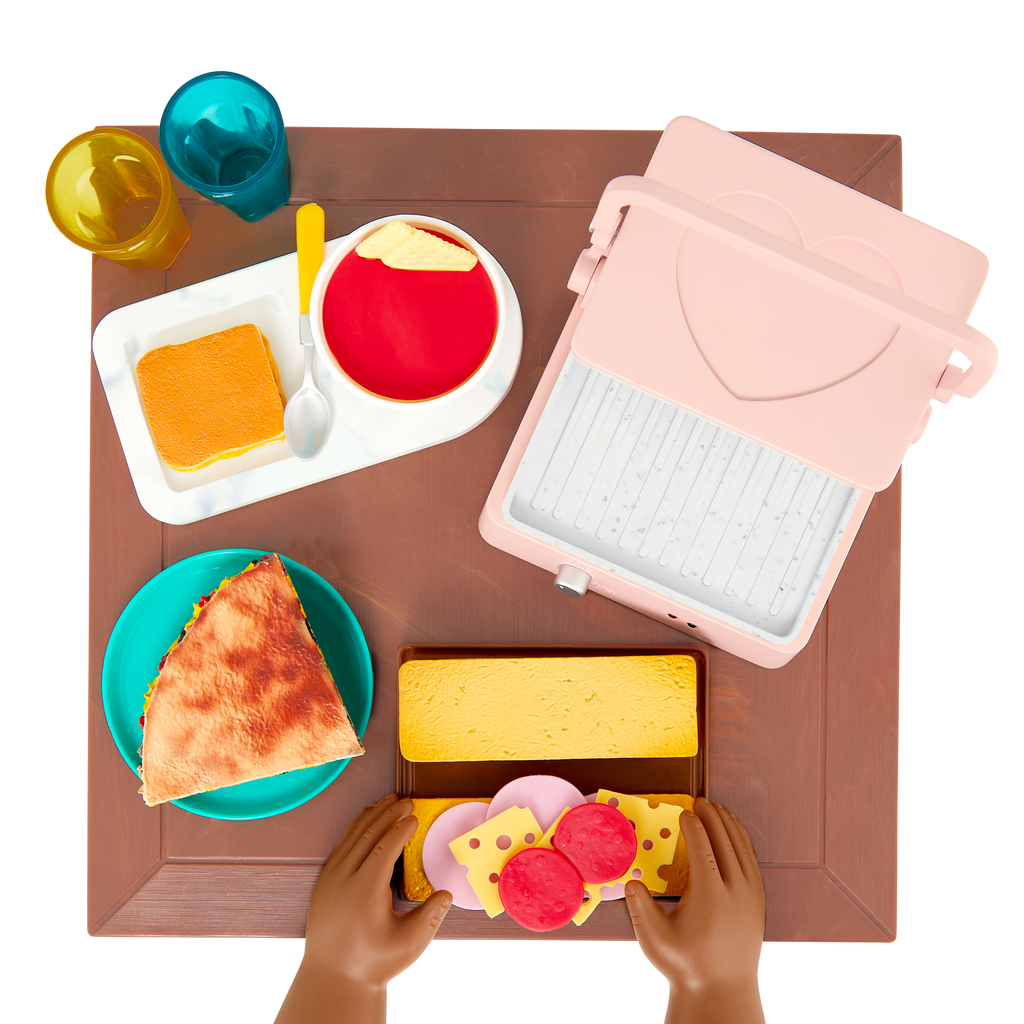 Our Generation Panini Presto Sandwich Maker Set for 18-inch Dolls