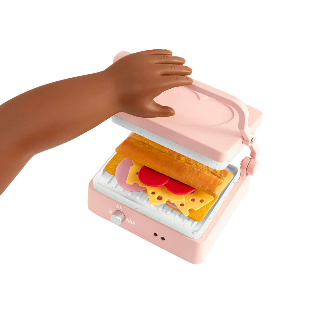 Our Generation Panini Presto Sandwich Maker Set for 18-inch Dolls