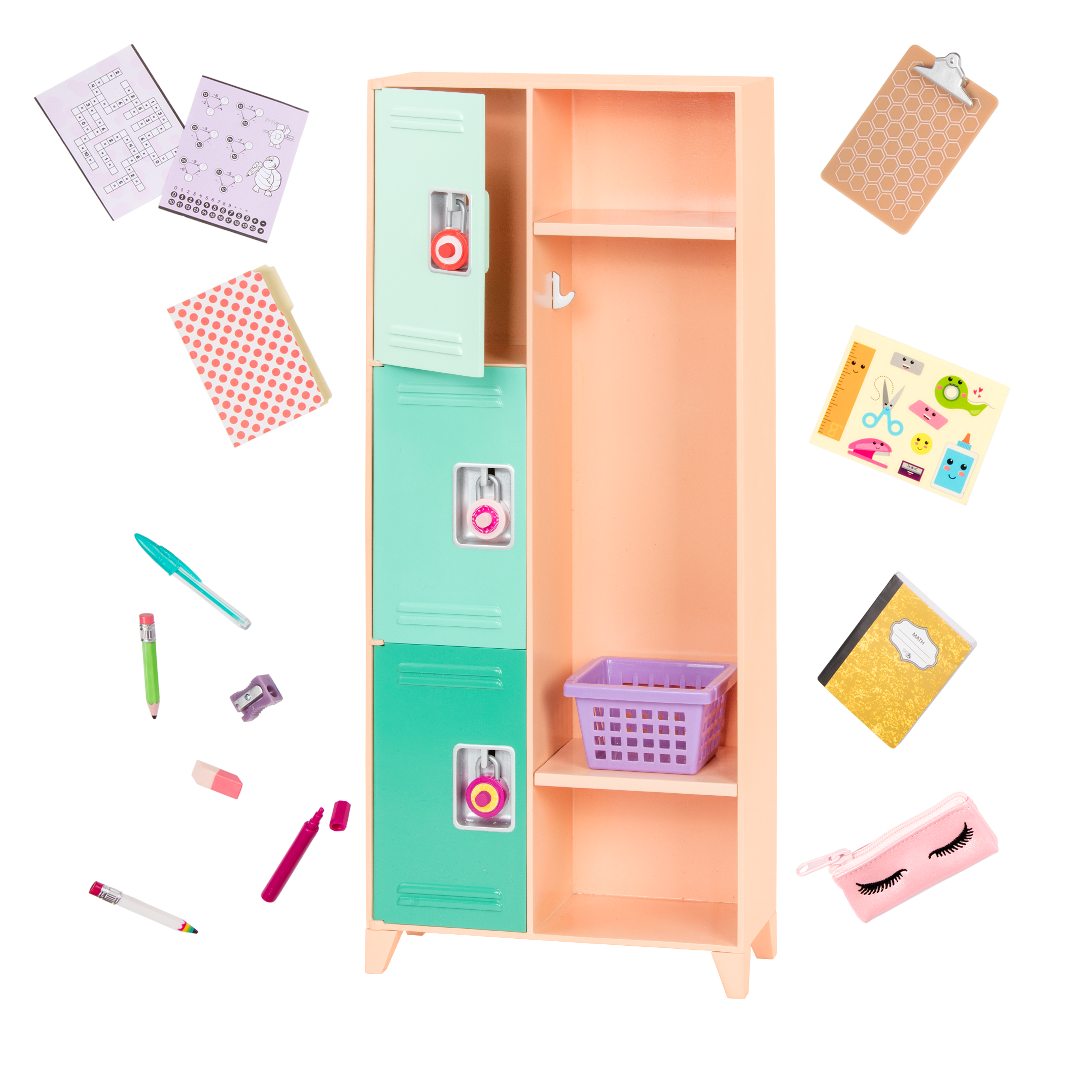 Our Generation Doll Hally & School Locker Bundle