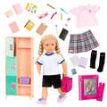 Our Generation Doll Hally & School Locker Bundle
