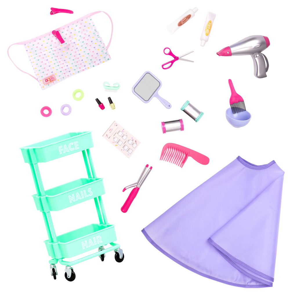 Our Generation Doll Phoebe & Berry Nice Salon Day Bundle