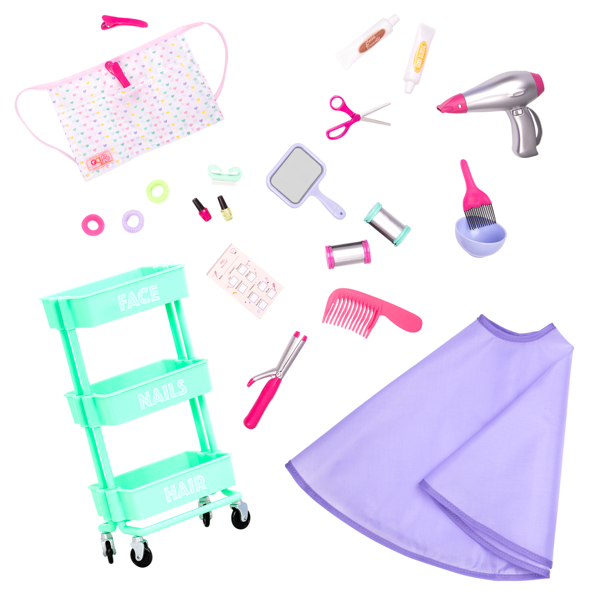 Our Generation Doll Phoebe & Berry Nice Salon Day Bundle