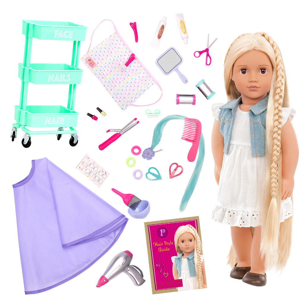 Our Generation Doll Phoebe & Berry Nice Salon Day Bundle