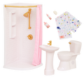 Our Generation Sweet Bathroom Furniture Set for 18-inch Dolls