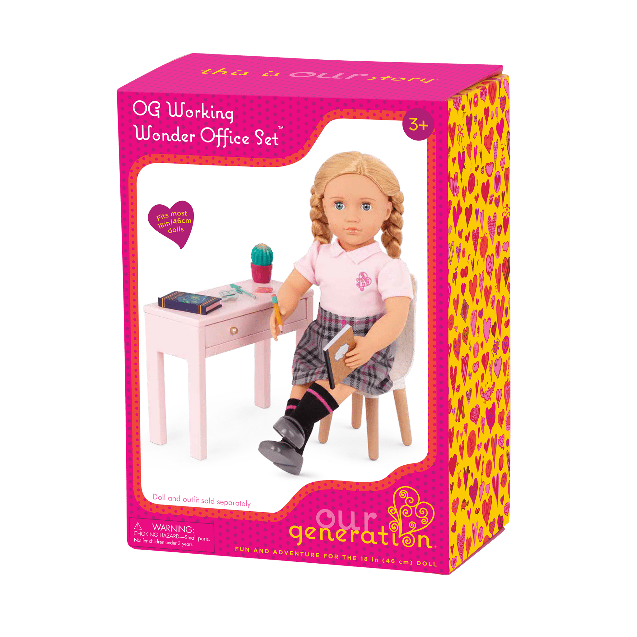 Our Generation Working Wonder Desk Furniture for 18-inch Dolls