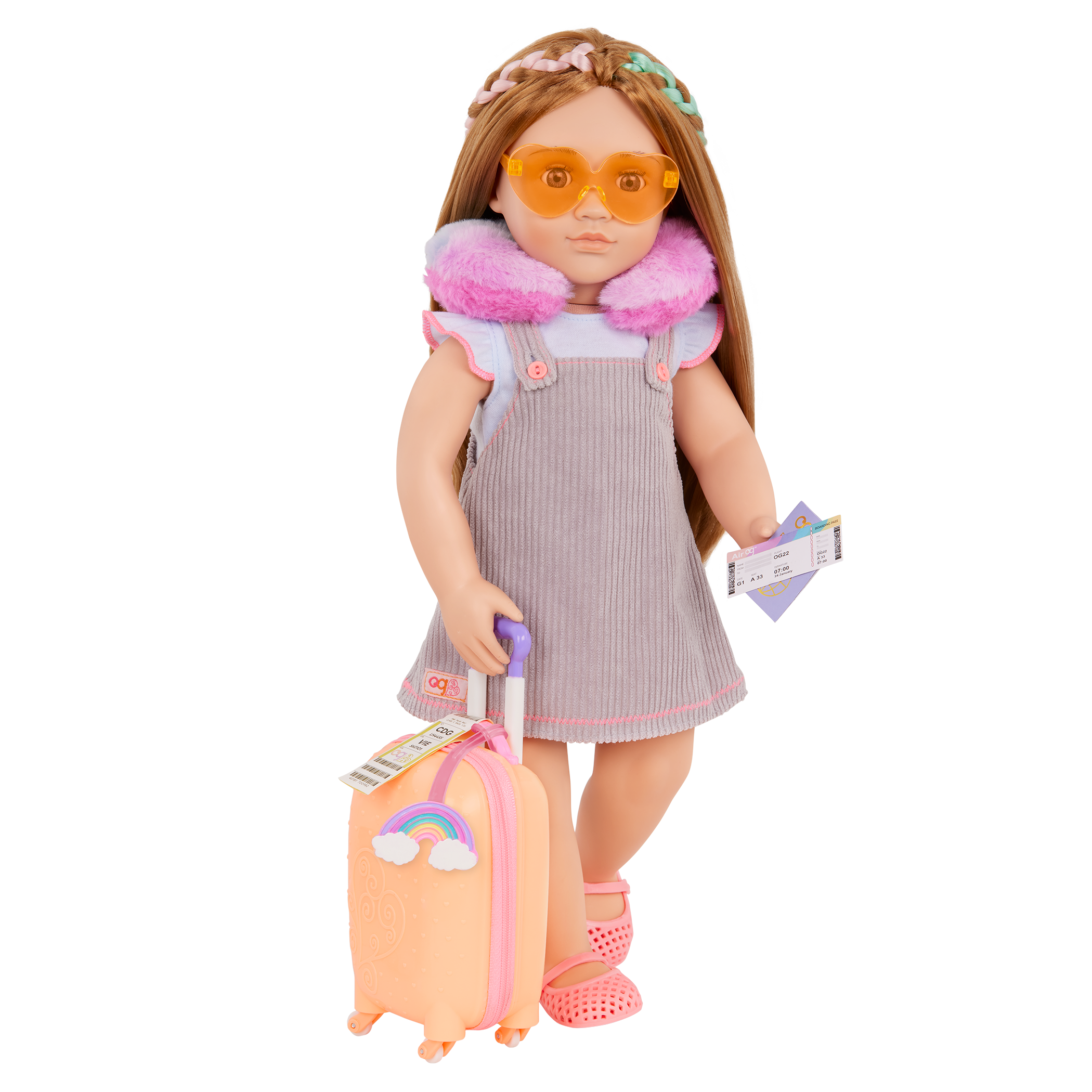 Our Generation Over the Rainbow Luggage Set for 18-inch Dolls